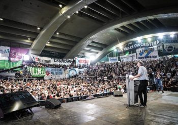 "La Ciudad con Cristina": Máximo Kirchner cerró el plenario kirchnerista en Ferro